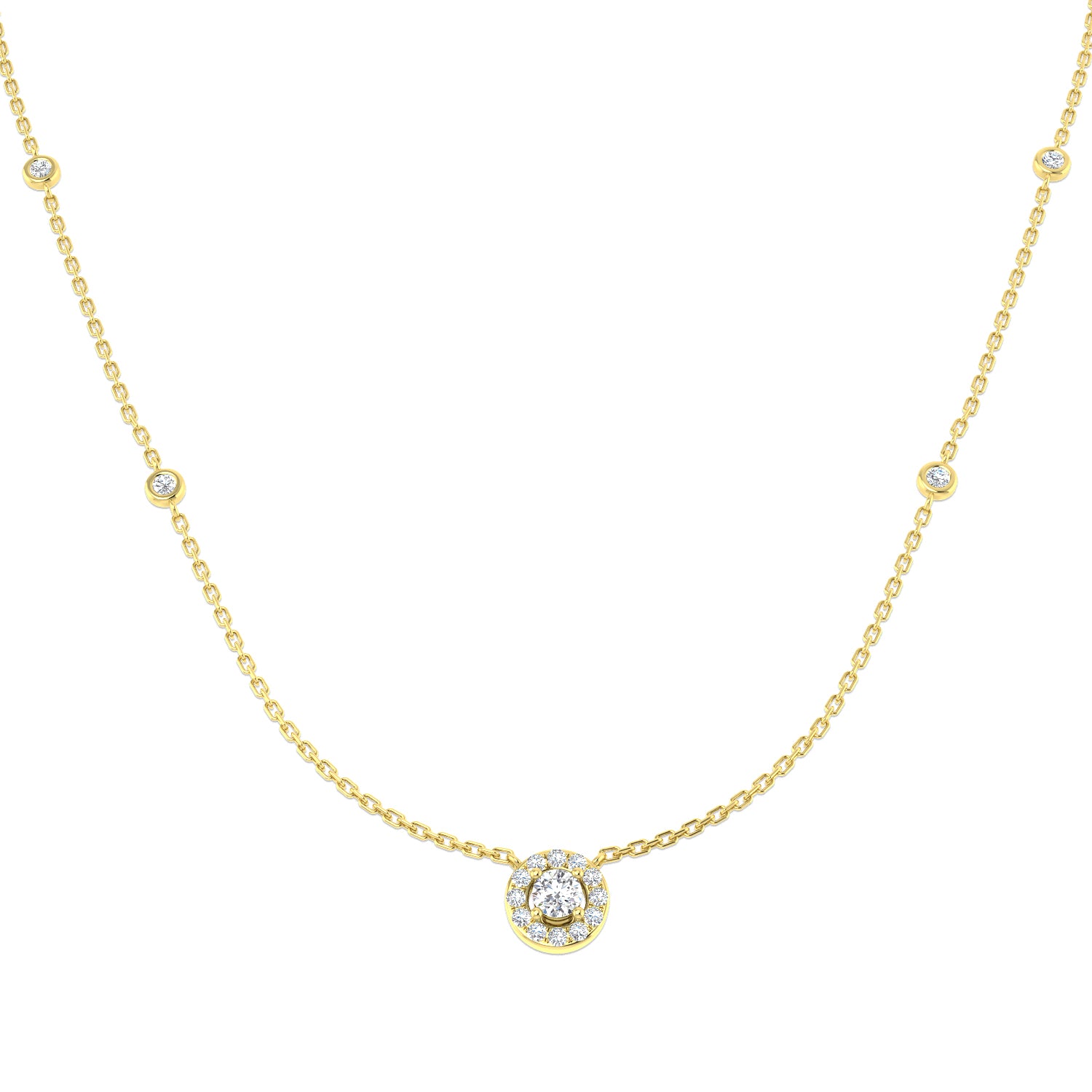 DNN0061A — Necklace - 9k Yellow Gold