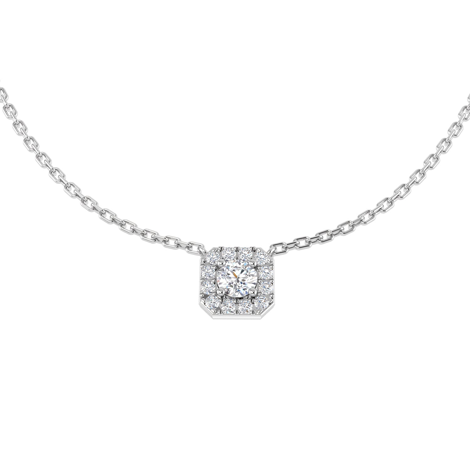 DNN0064 — Necklace - 9k White Gold