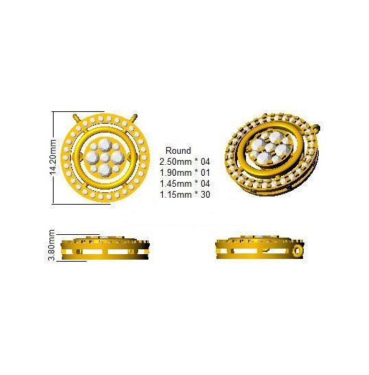 DNN0221 — Necklace - 9k Yellow Gold detail