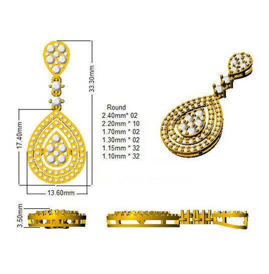 DNP0713 — Pendant - 9k Yellow Gold detail