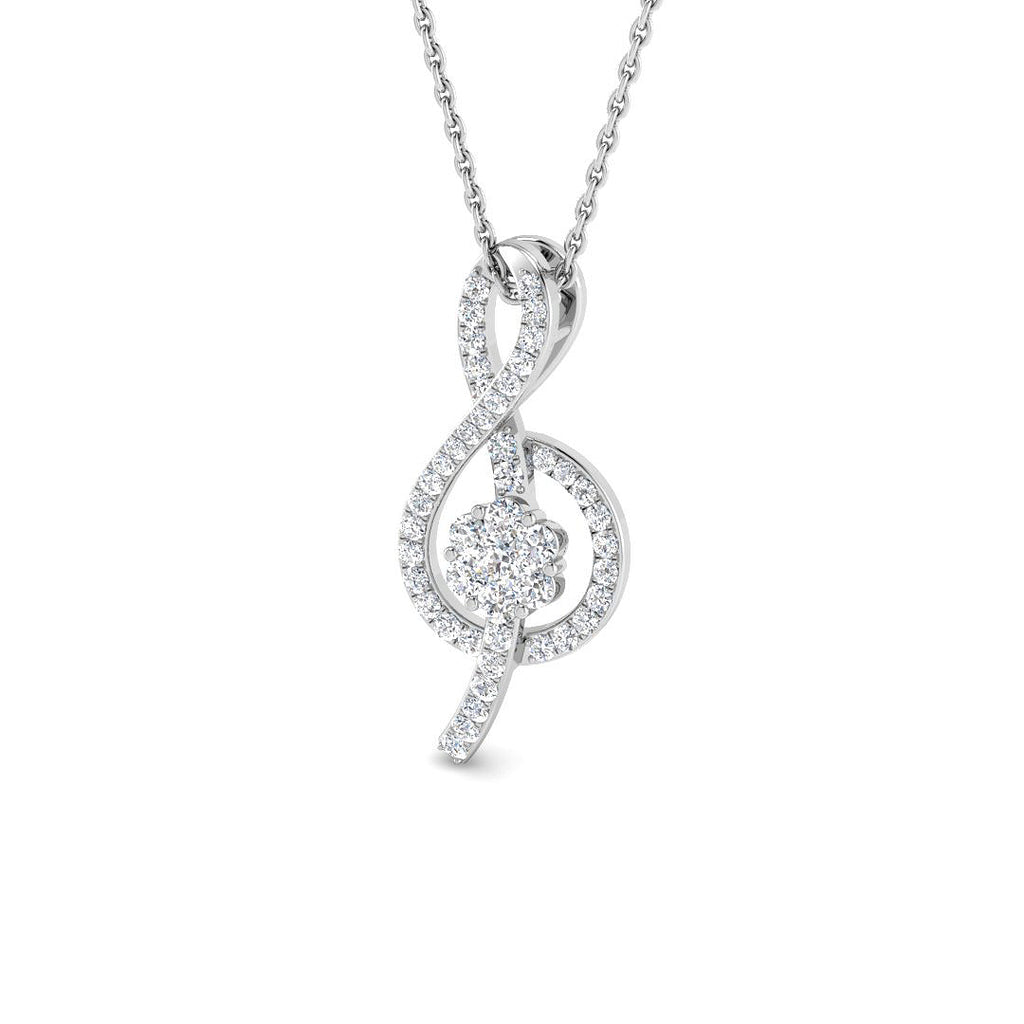 DNP190 — Pendant - 9k White Gold