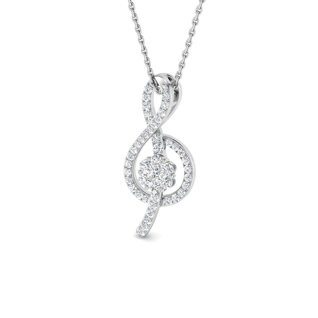 DNP190 — Pendant - 9k White Gold