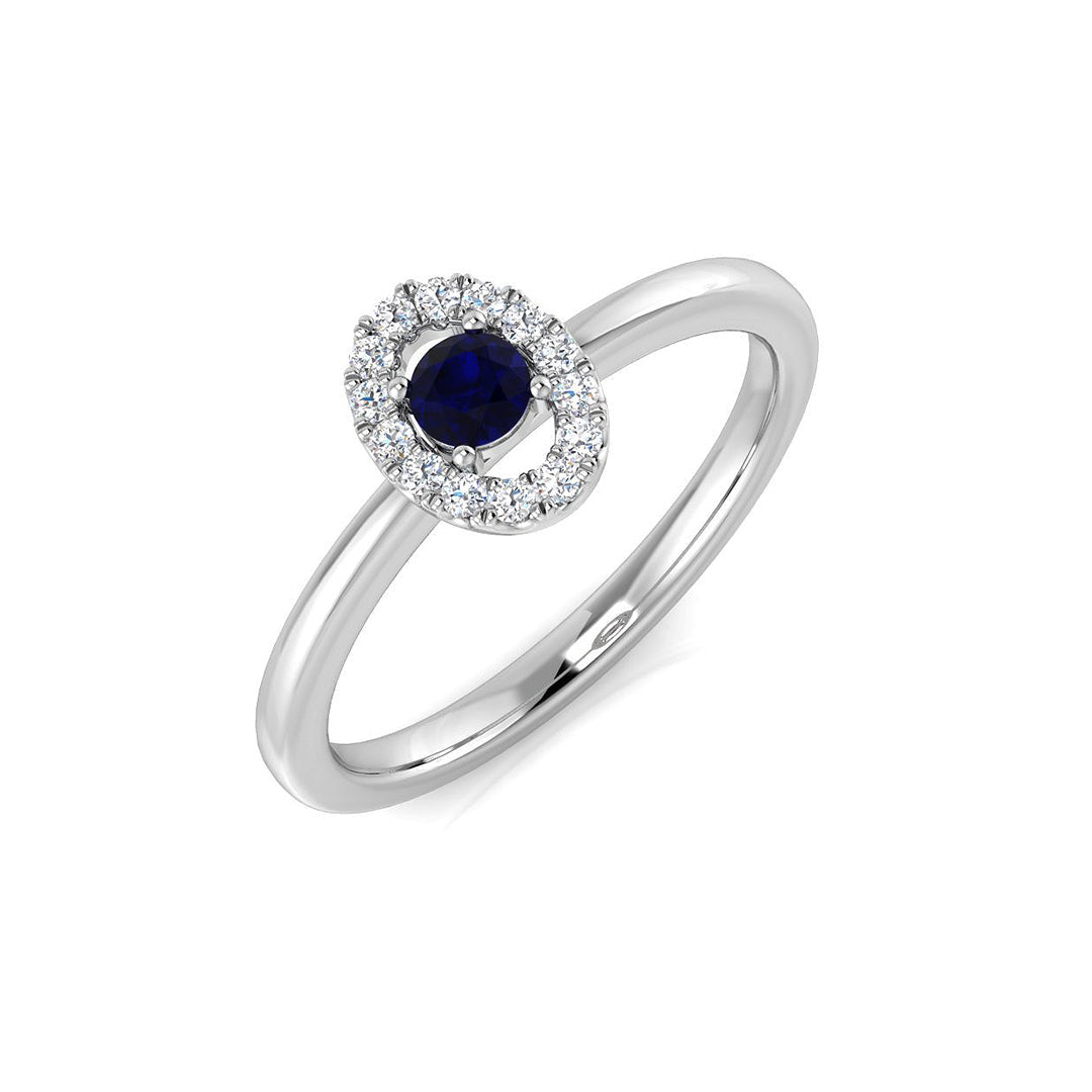 DNR0782 — Ring - 9k White Gold