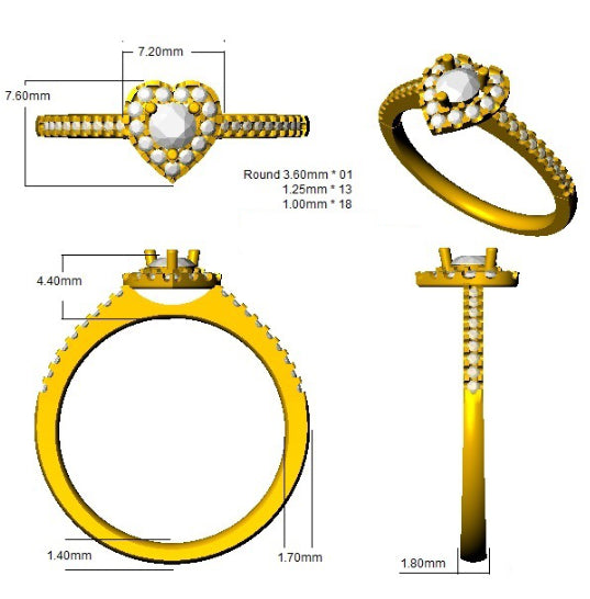 DNR0796 — Ring - 9k Yellow Gold detail
