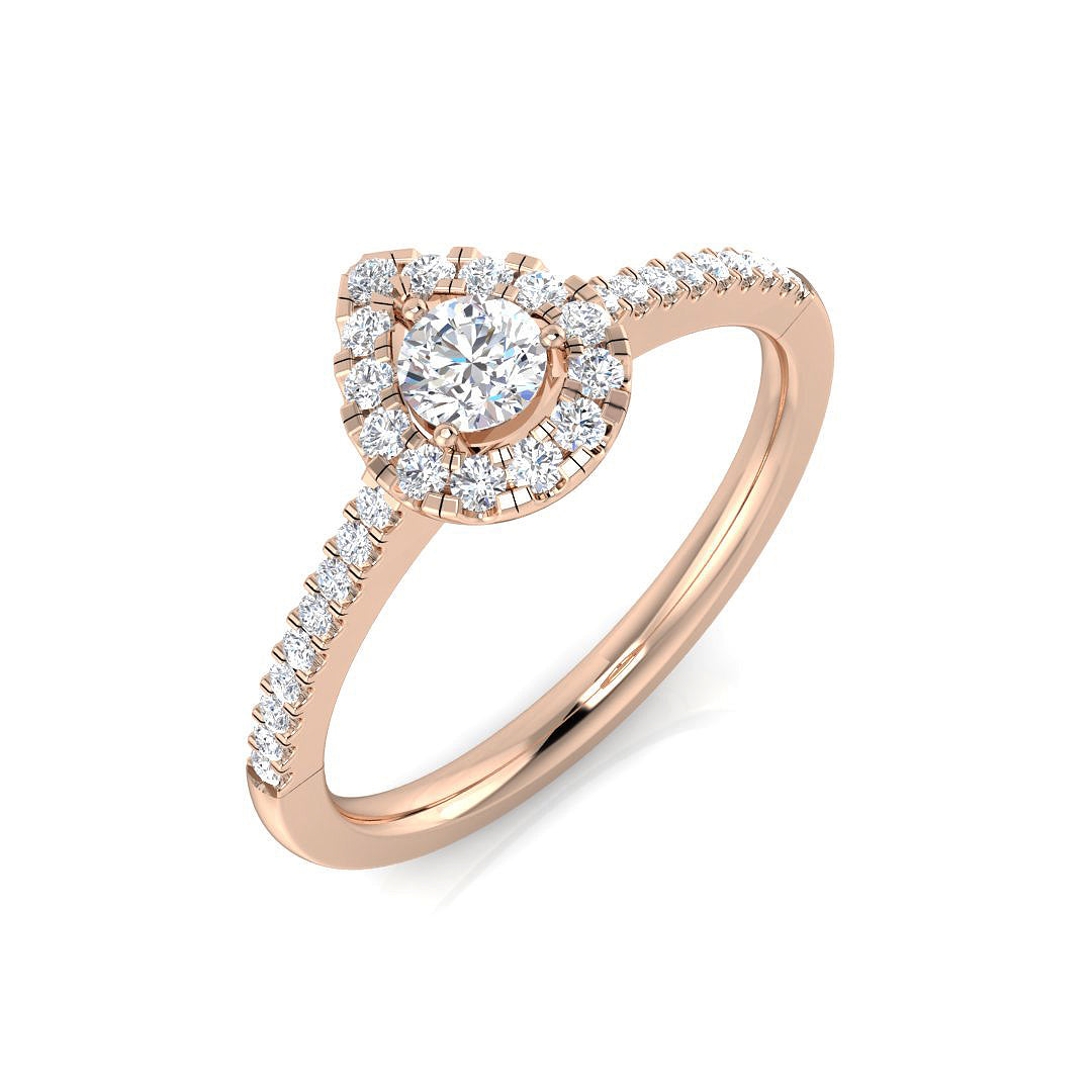 DNR0800 — Ring - 9k Rose Gold