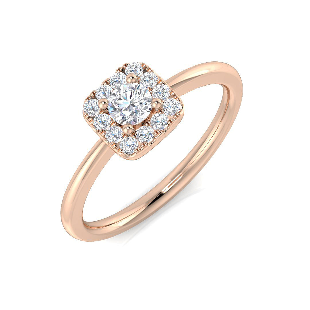 DNR0801 — Ring - 9k Rose Gold