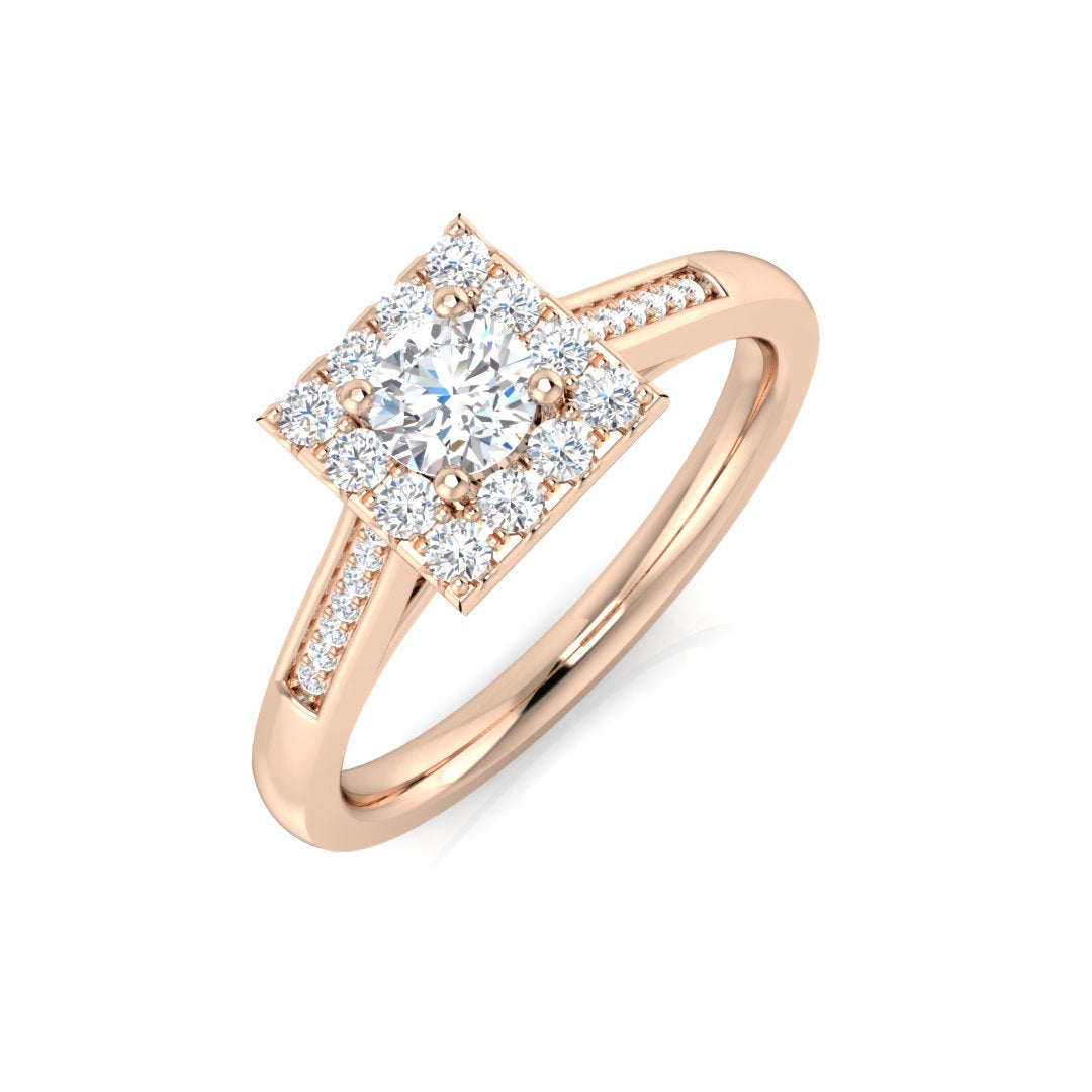 DNR0844 — Ring - 9k Rose Gold