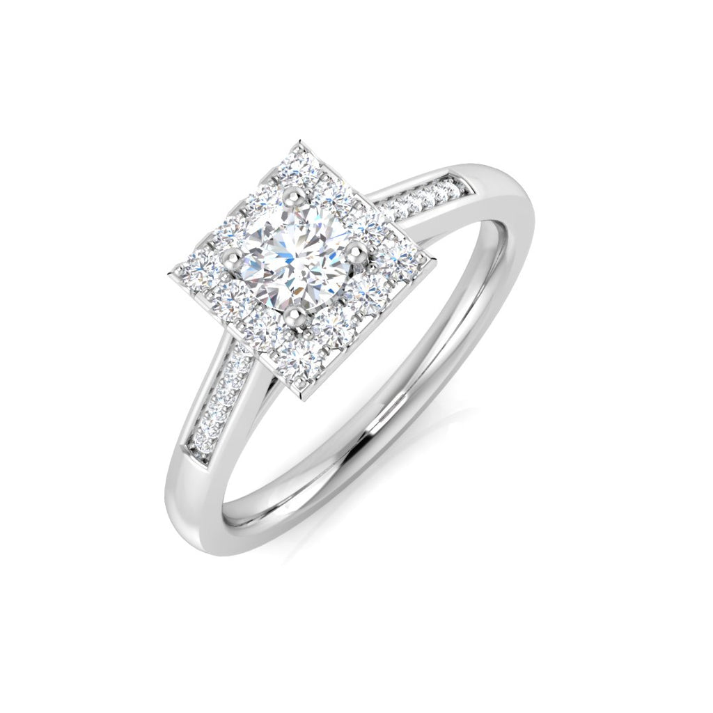 DNR0844 — Ring - 9k White Gold