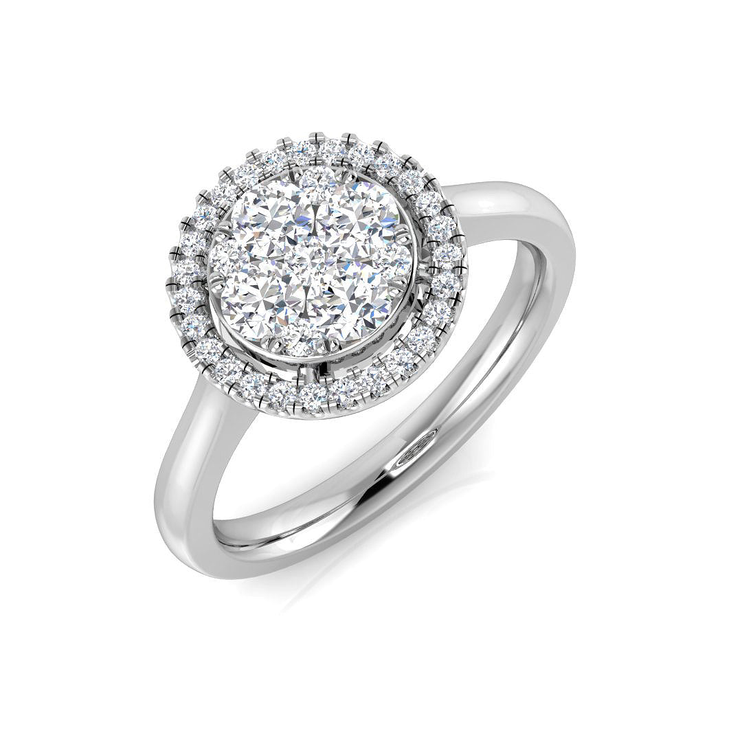 DNR0921 — Ring - 9k White Gold