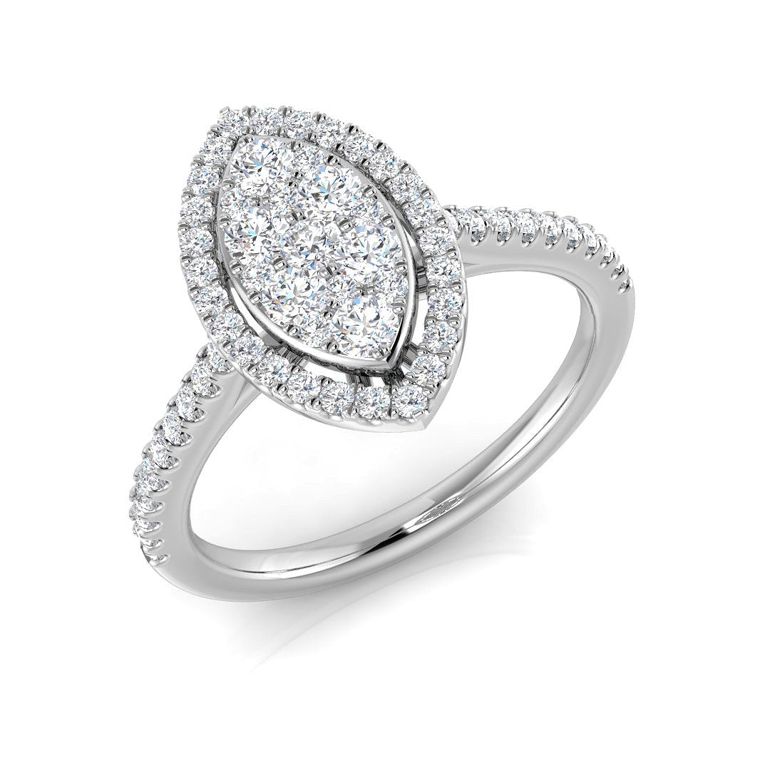 DNR0926 — Ring - 9k White Gold