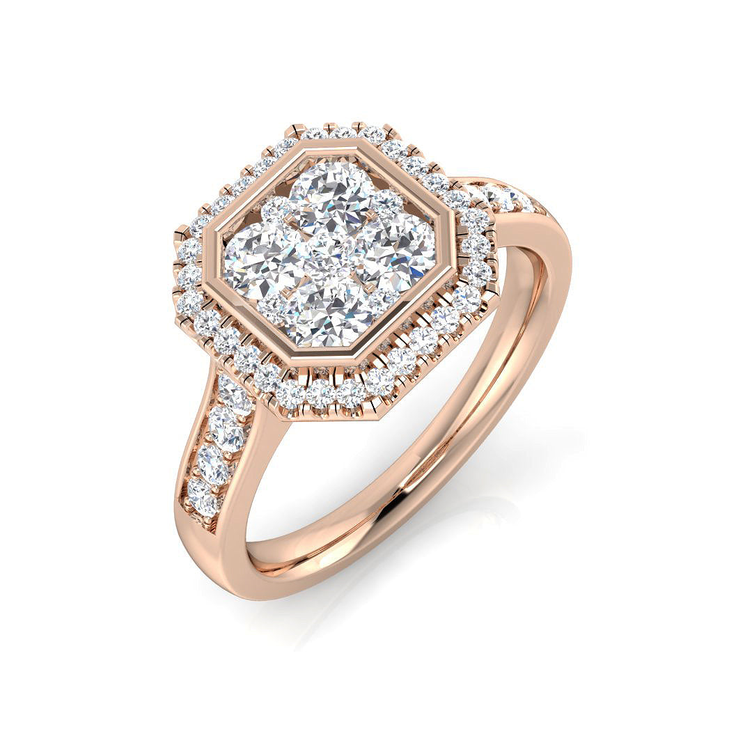 DNR0931 — Ring - 9k Rose Gold