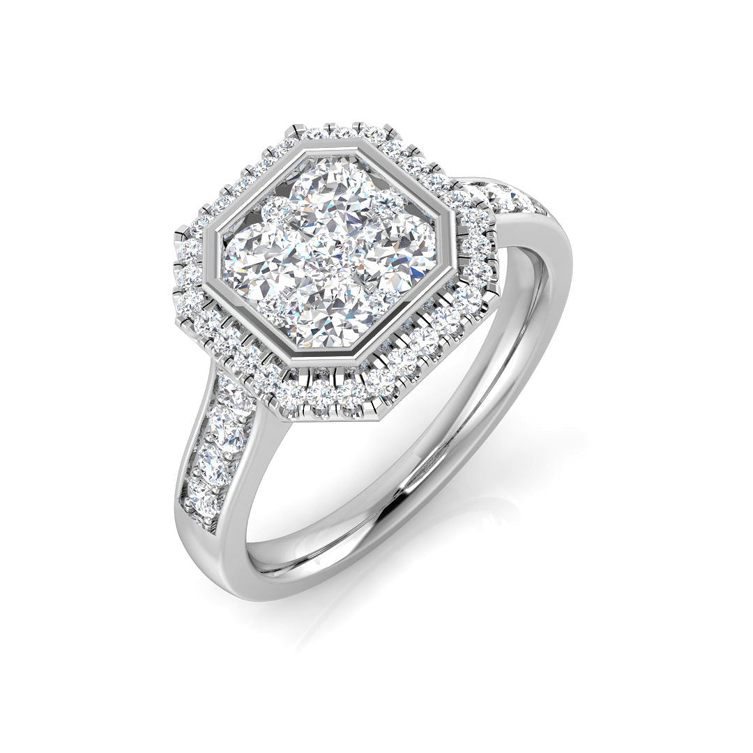 DNR0931 — Ring - 9k White Gold