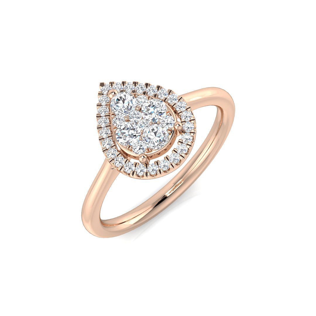 DNR0932 — Ring - 9k Rose Gold