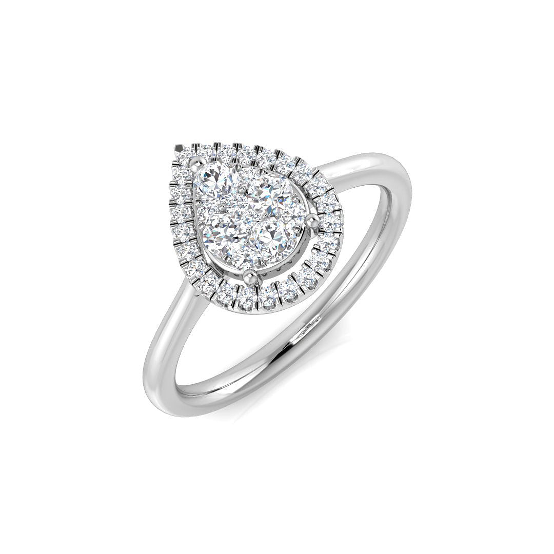 DNR0932 — Ring - 9k White Gold