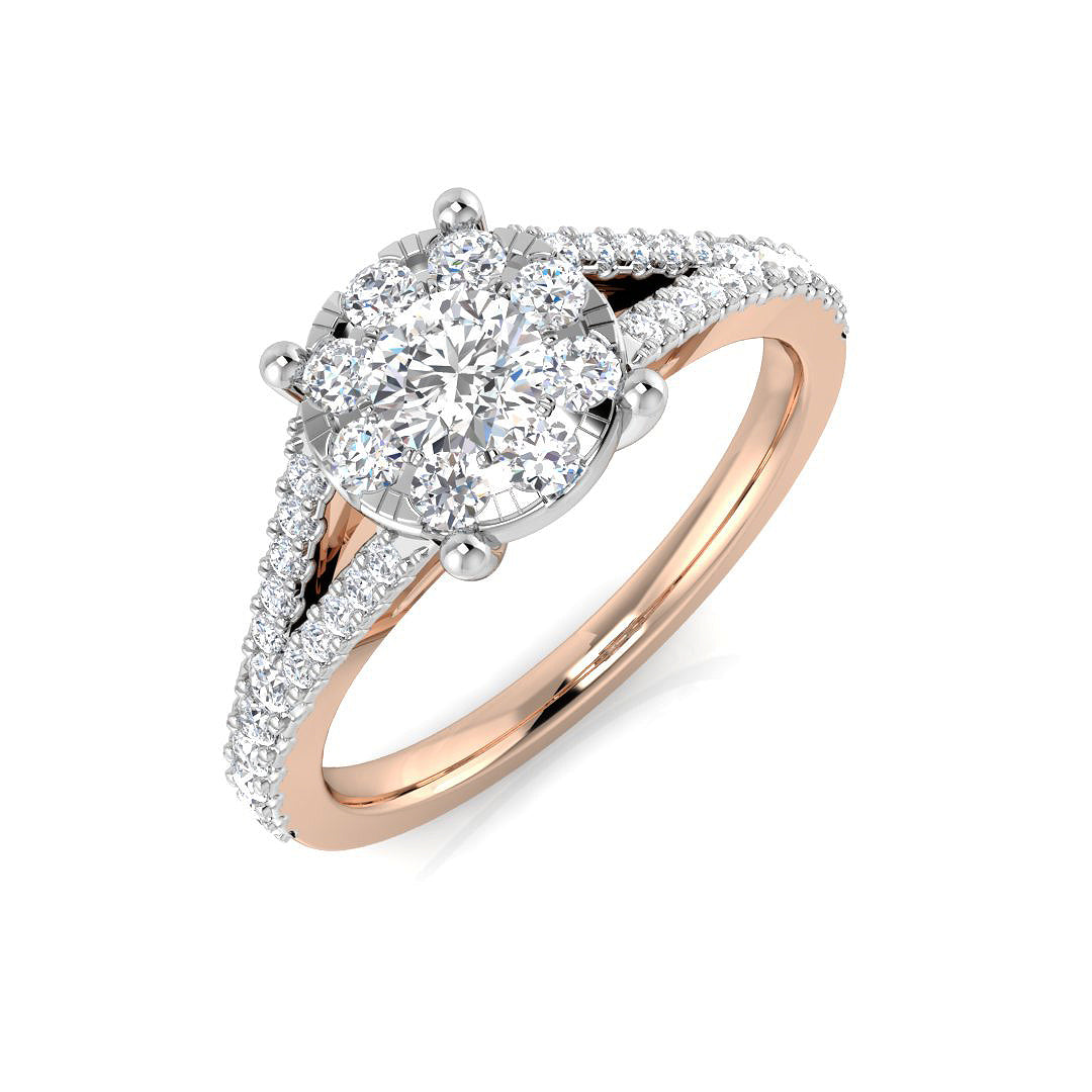 DNR0960 — Ring - 9k Rose Gold