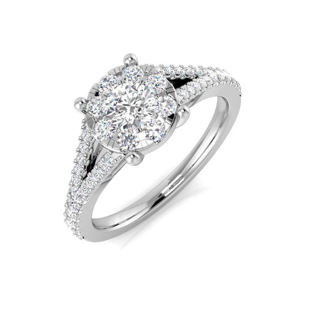 DNR0960 — Ring - 9k White Gold