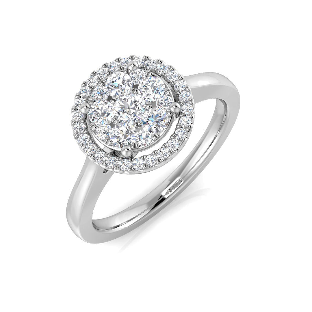 DNR0963 — Ring - 9k White Gold