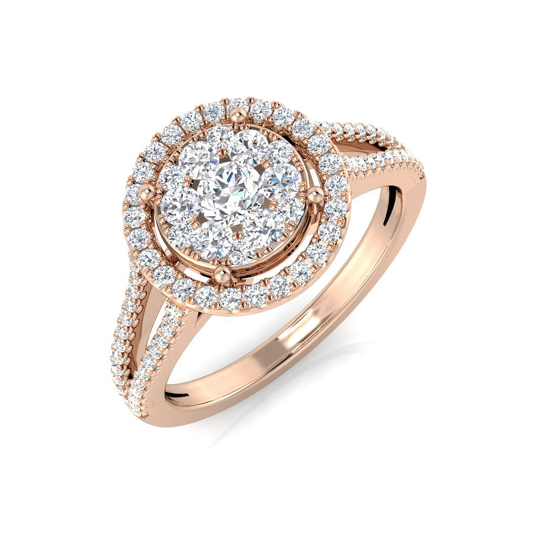 DNR0973 — Ring - 9k Rose Gold