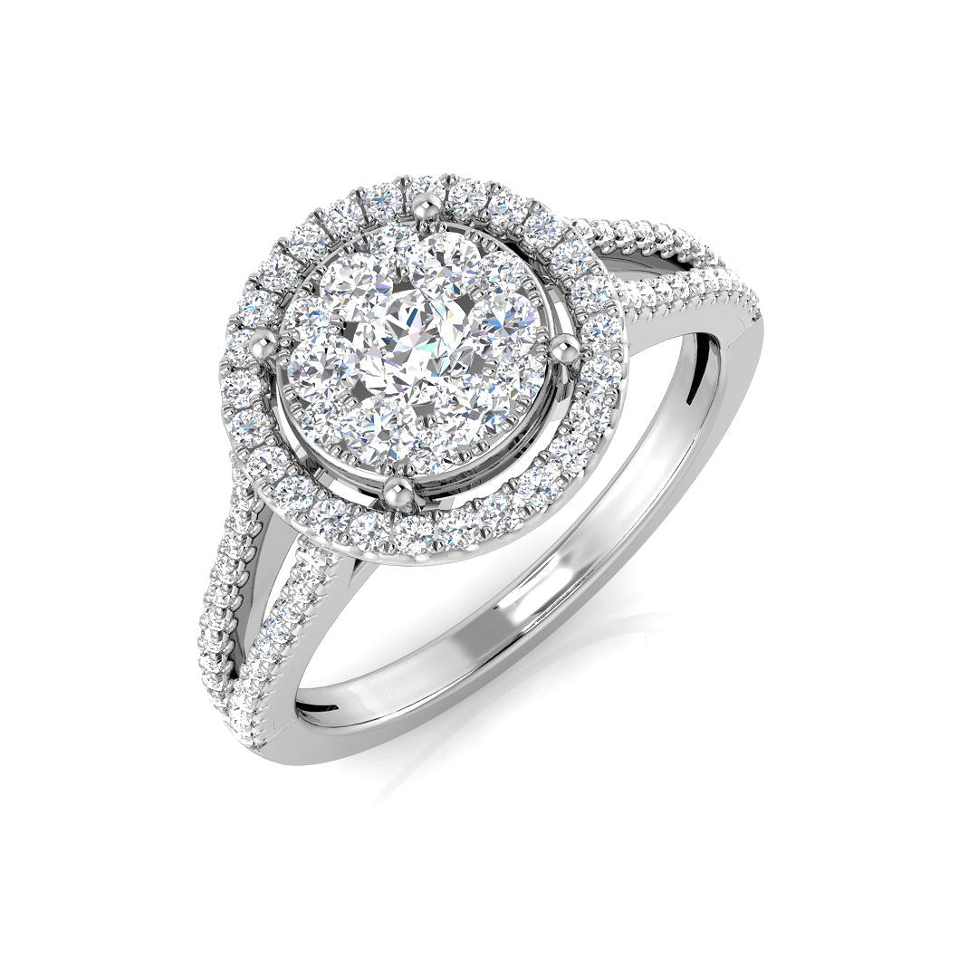 DNR0973 — Ring - 9k White Gold