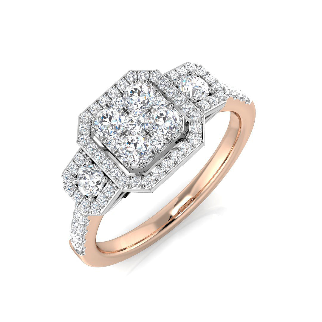 DNR0976 — Ring - 9k Rose Gold