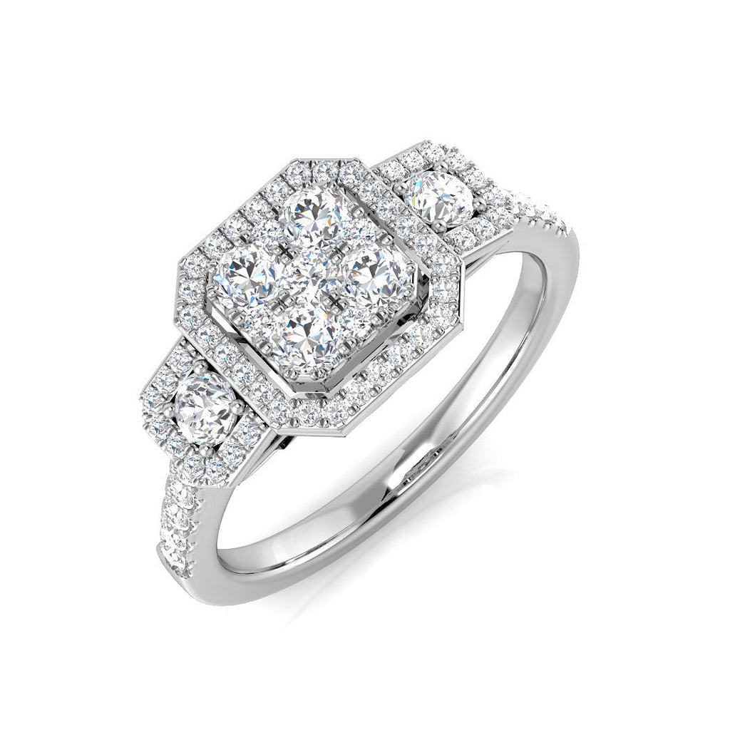 DNR0976 — Ring - 9k White Gold