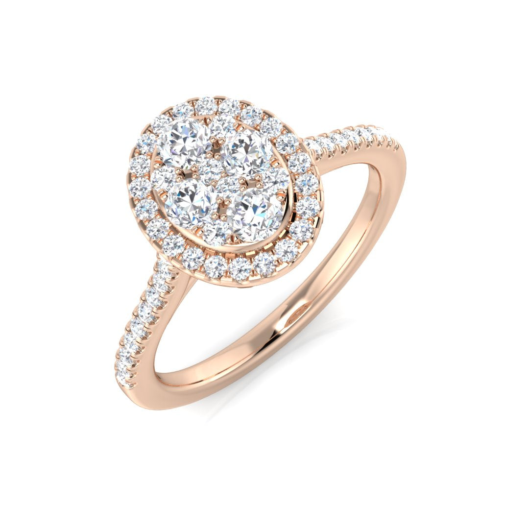 DNR0983 — Ring - 9k Rose Gold