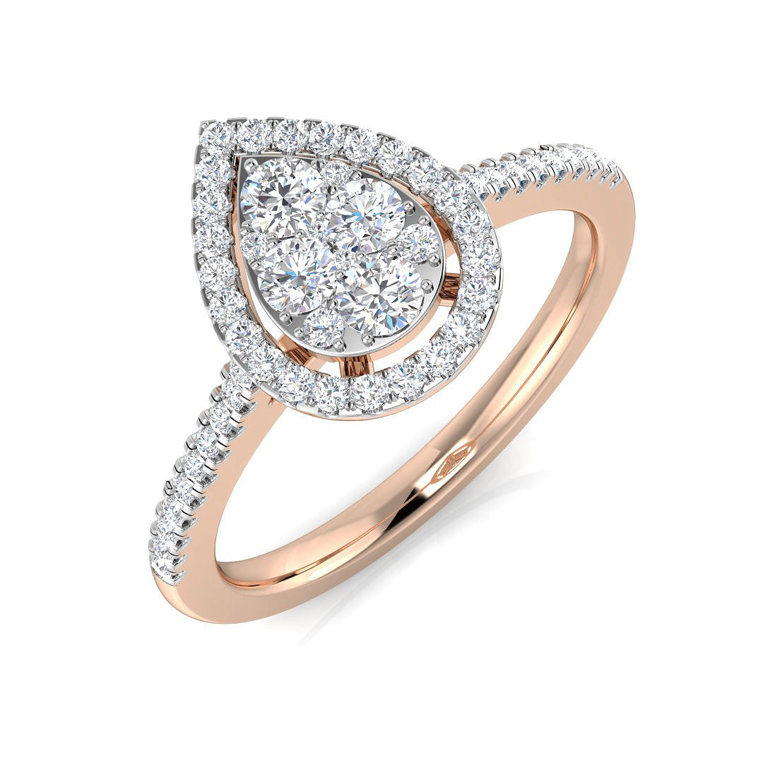 DNR0984 — Ring - 9k Rose Gold