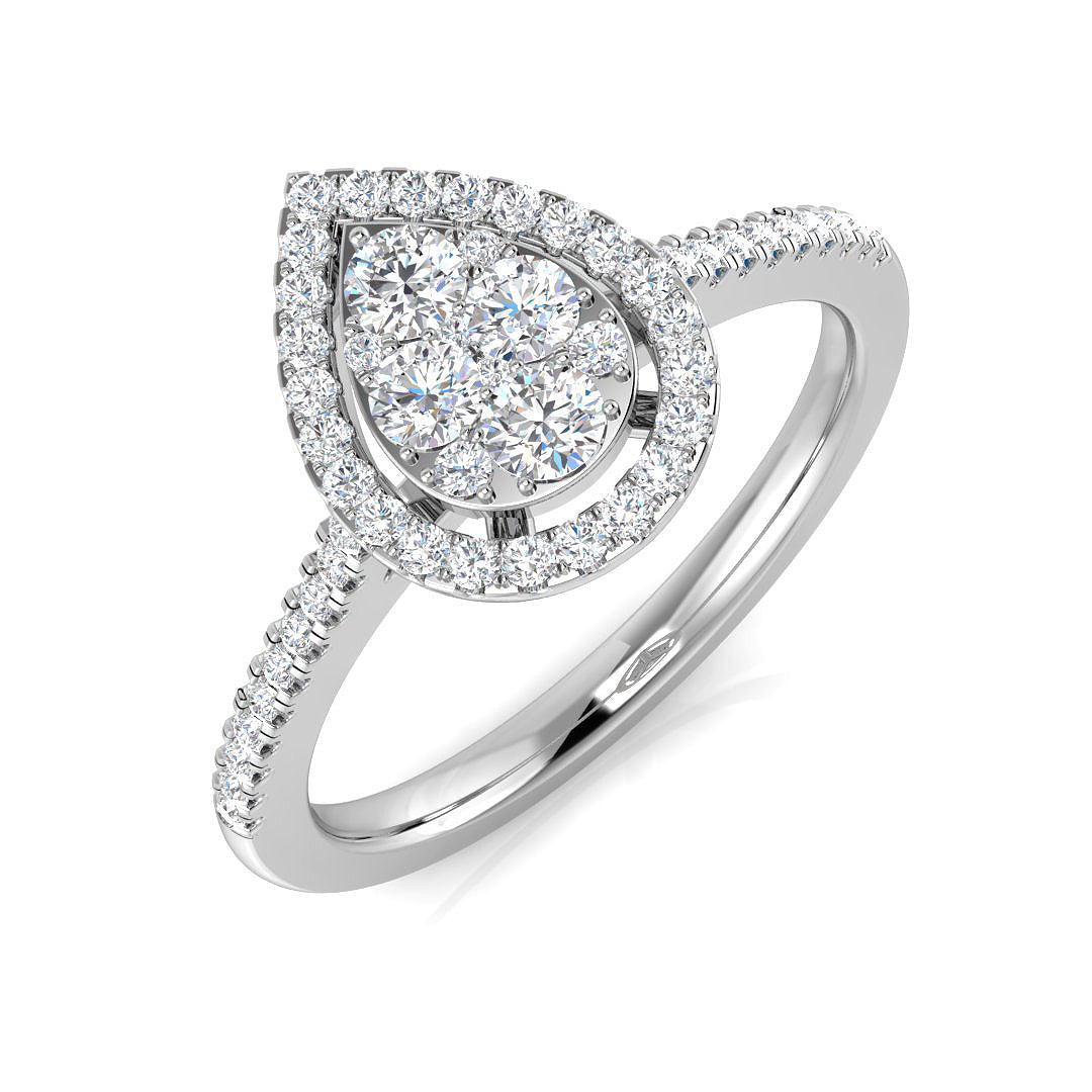 DNR0984 — Ring - 9k White Gold
