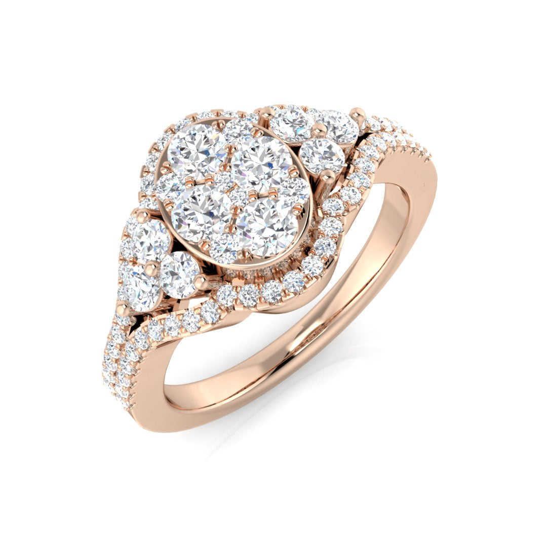 DNR0986 — Ring - 9k Rose Gold