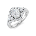 DNR0986 — Ring - 9k White Gold