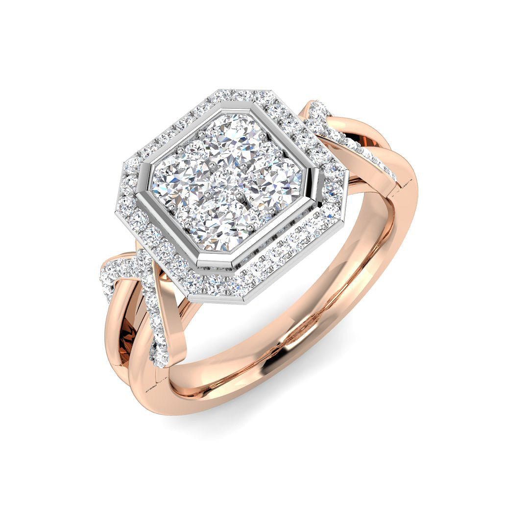 DNR0992 — Ring - 9k Rose Gold