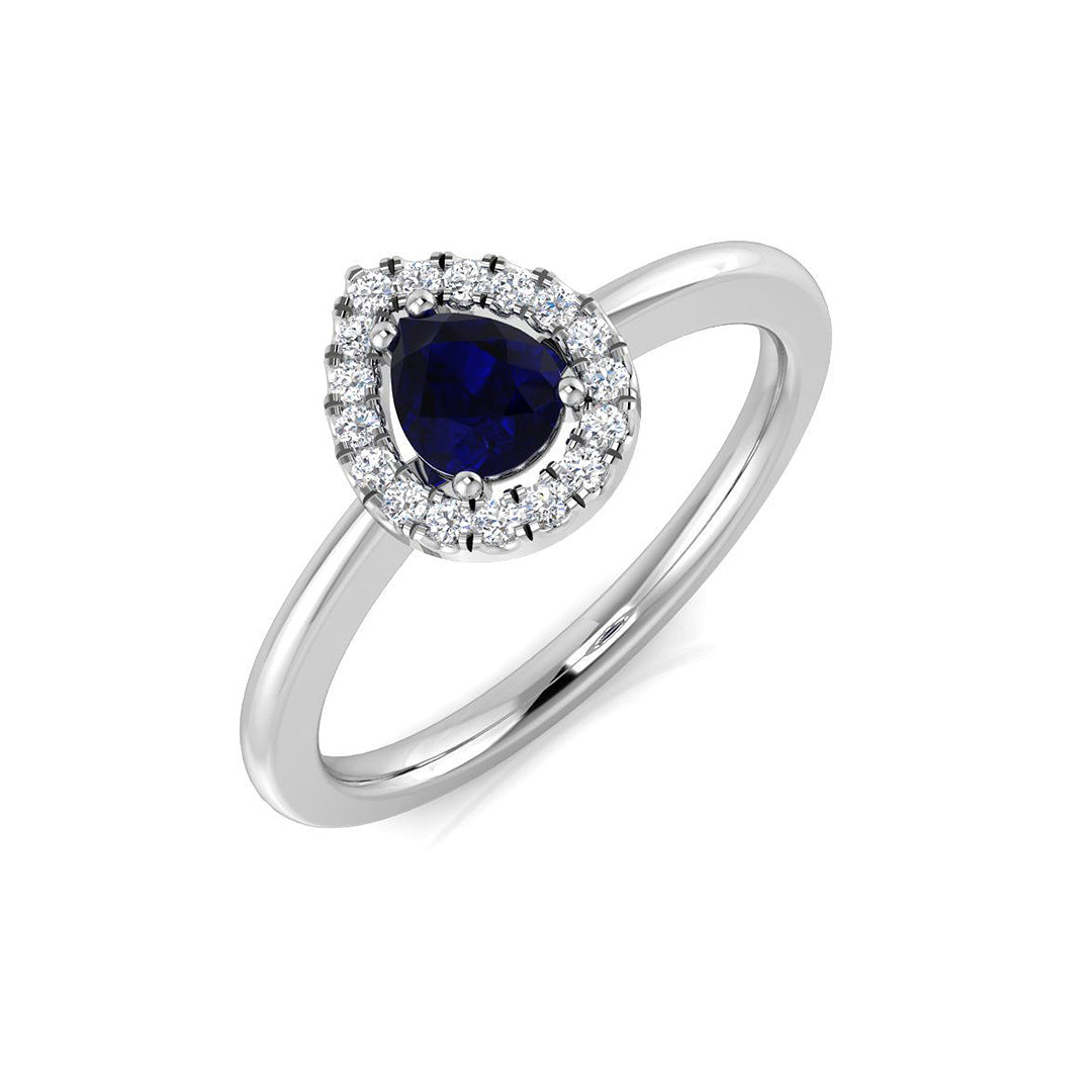 DNR1035 — Ring - 9k White Gold