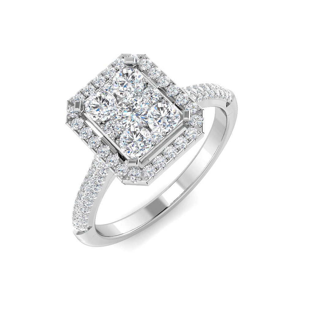 DNR1161 — Ring - 9k White Gold