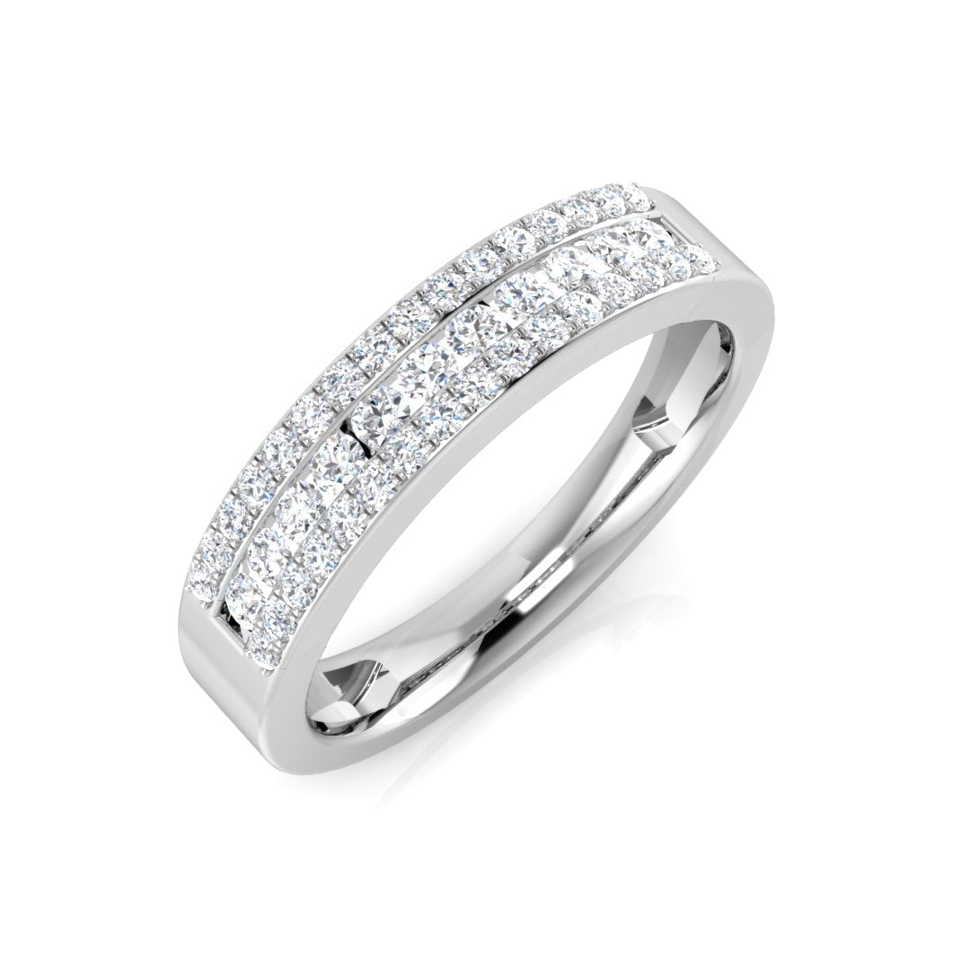 DNR208R — Ring - 9k White Gold