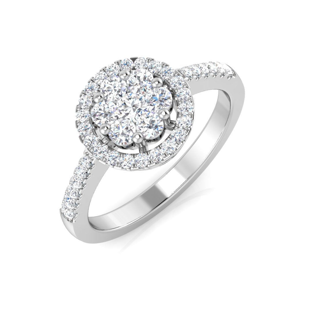 DNR232 — Ring - 9k White Gold