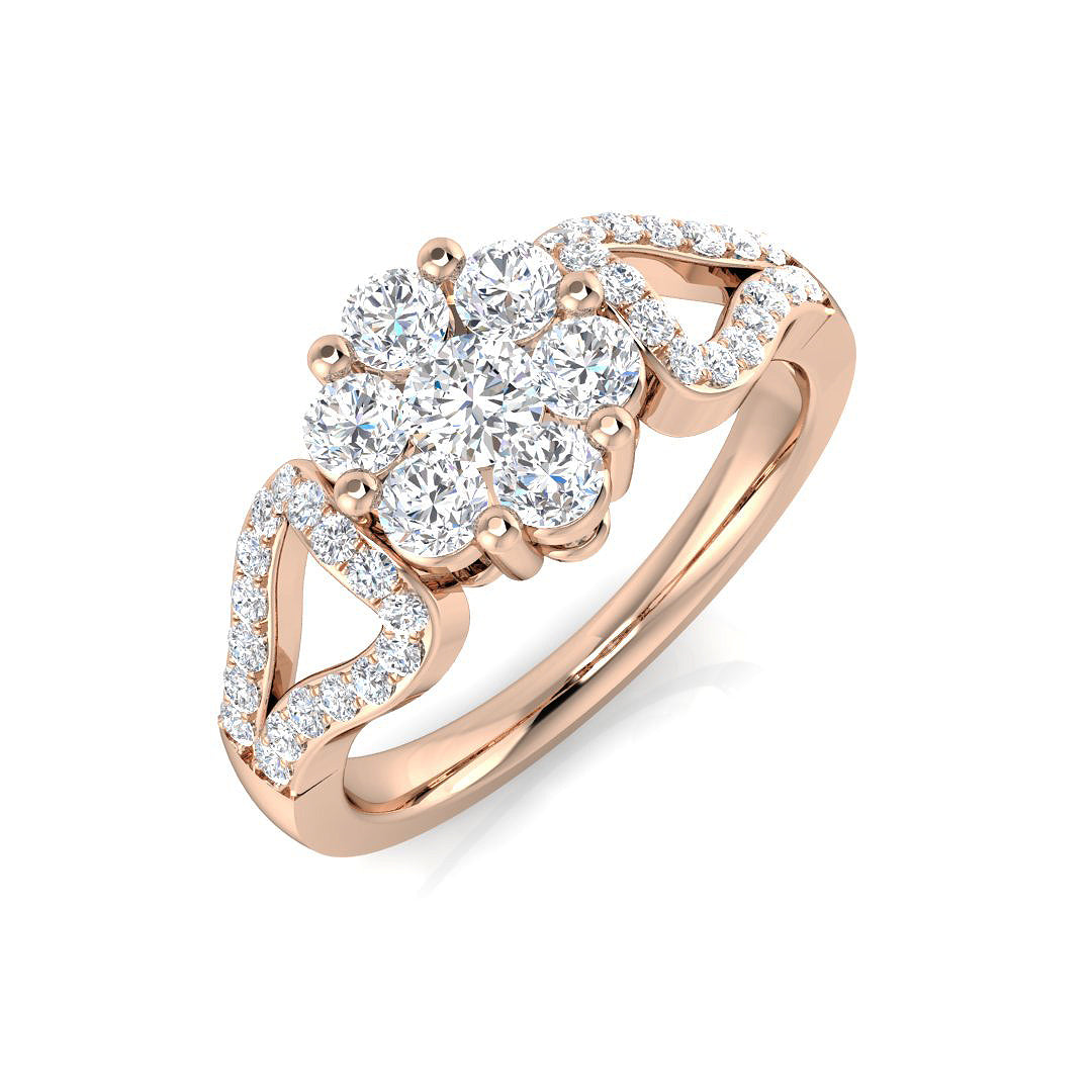 DNR442 — Ring - 9k Rose Gold