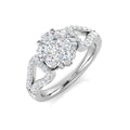 DNR442 — Ring - 9k White Gold