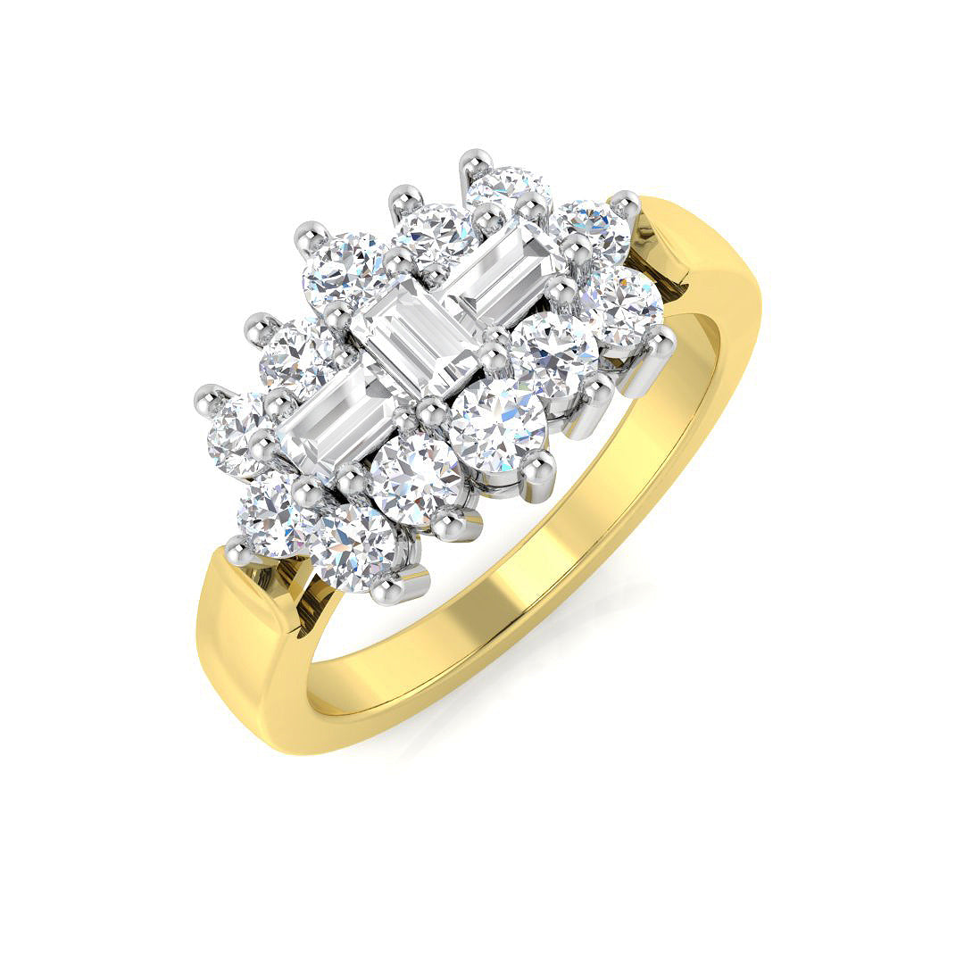 DRHQ916 — Ring - 18k Two Tone