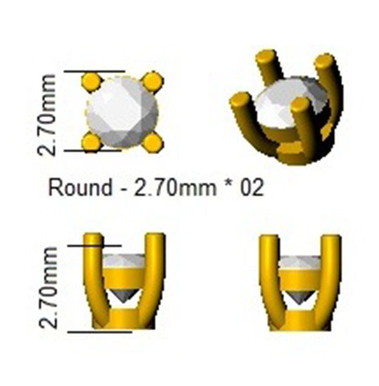 ERR0015 — Earrings - 9k Yellow Gold detail