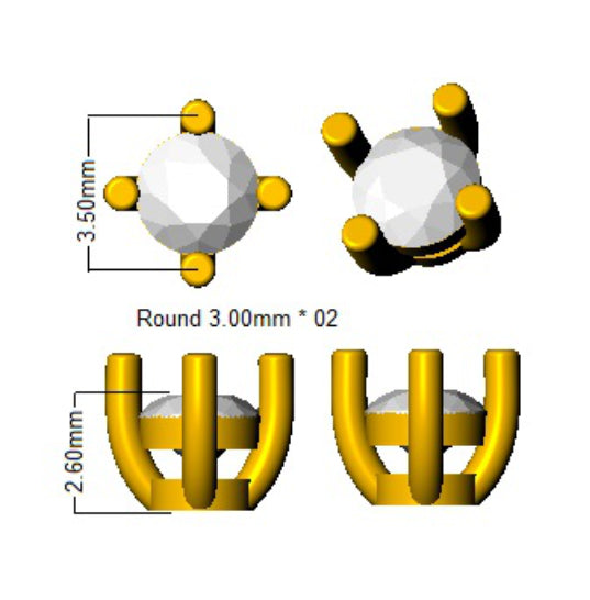ERR0020 — Earrings - 9k Yellow Gold detail
