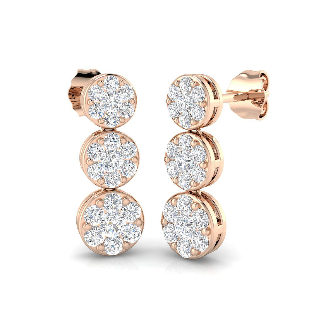 GE223 — Earrings - 9k Rose Gold