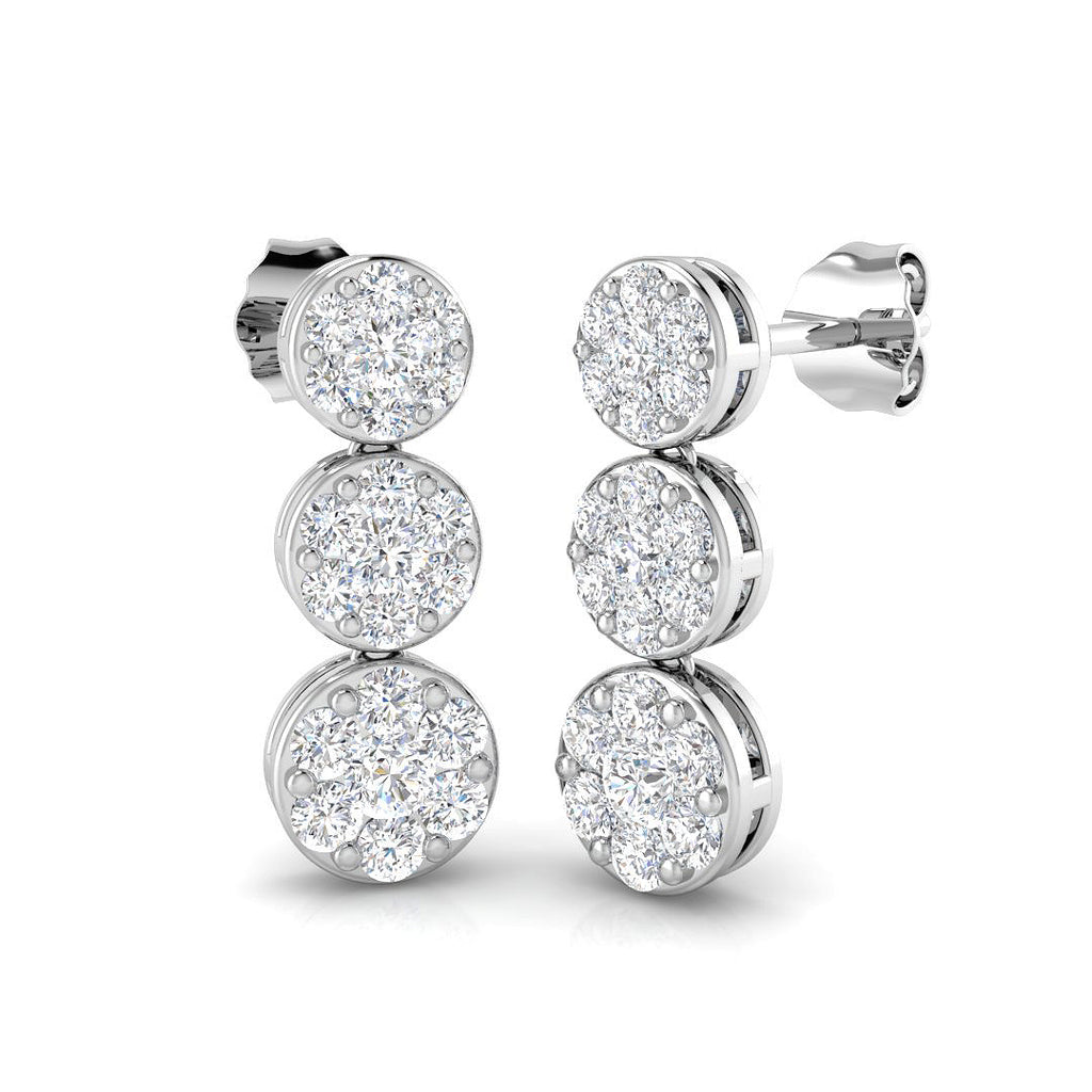 GE223 — Earrings - 9k White Gold