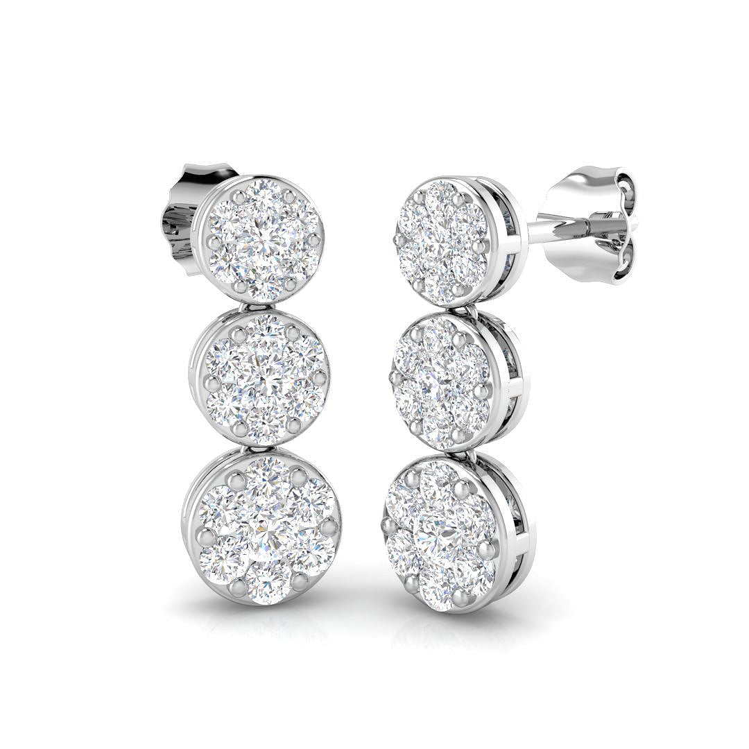 GE223 — Earrings - 9k White Gold