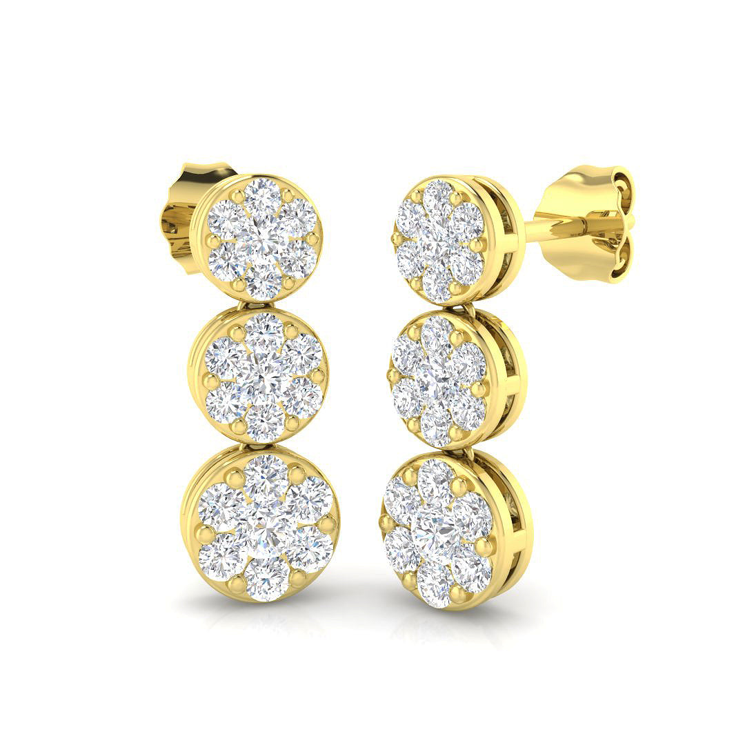 GE223 — Earrings - 9k Yellow Gold