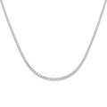 N8119-24 — Necklace - 9k White Gold