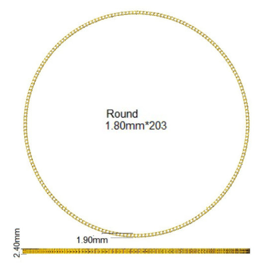 N8179 — Necklace - 9k Yellow Gold detail