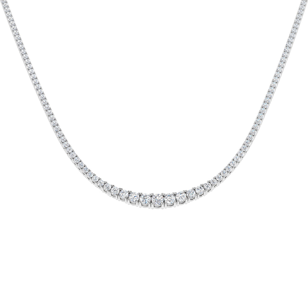 N8503 — Necklace - 9k White Gold