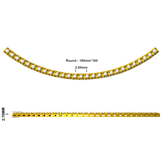 N9205-21 — Necklace - 9k Yellow Gold detail