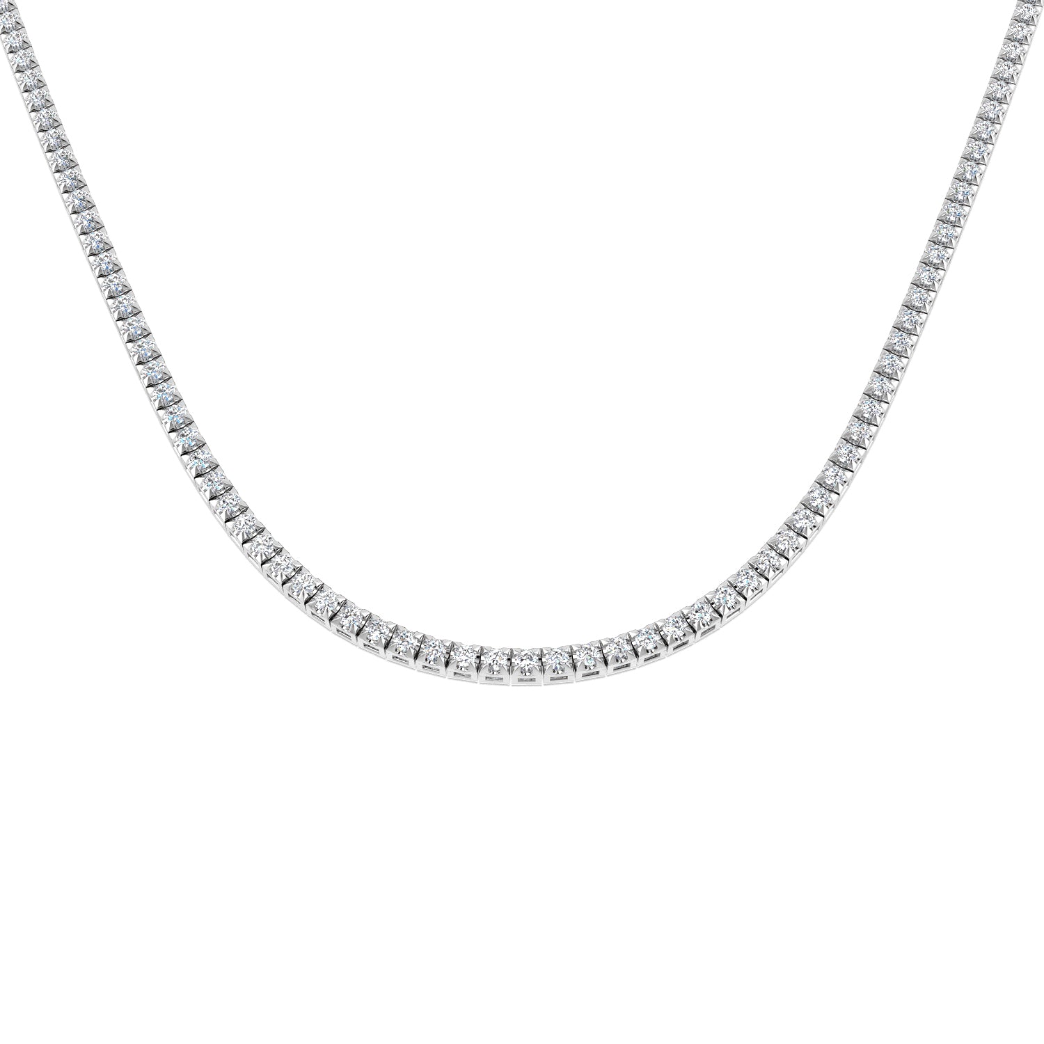 N9206-24 — Necklace - 9k White Gold