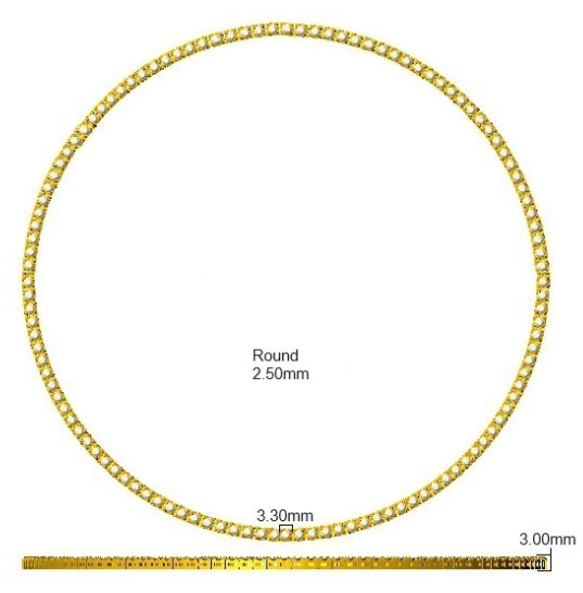 N9207-18 — Necklace - 9k Yellow Gold detail